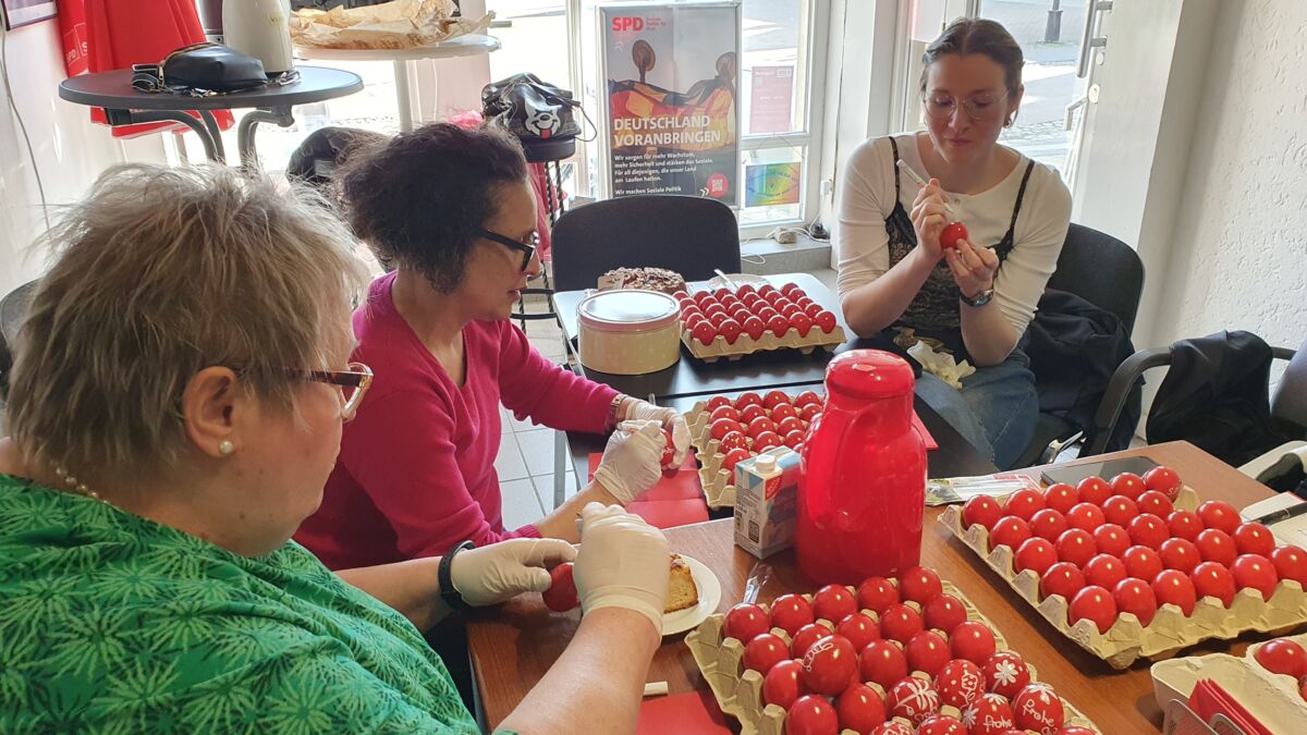 Traditionelle Ostereieraktion