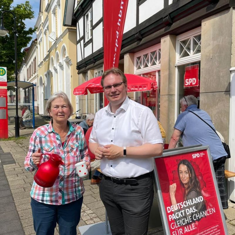 Dennis Maelzer mit Sabine Vogt